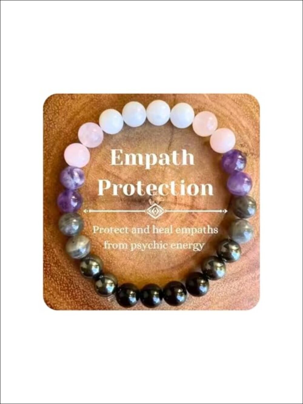 Healing Crystal Beaded Bracelet Natural Stone Stretch Jewelry Gift for Her